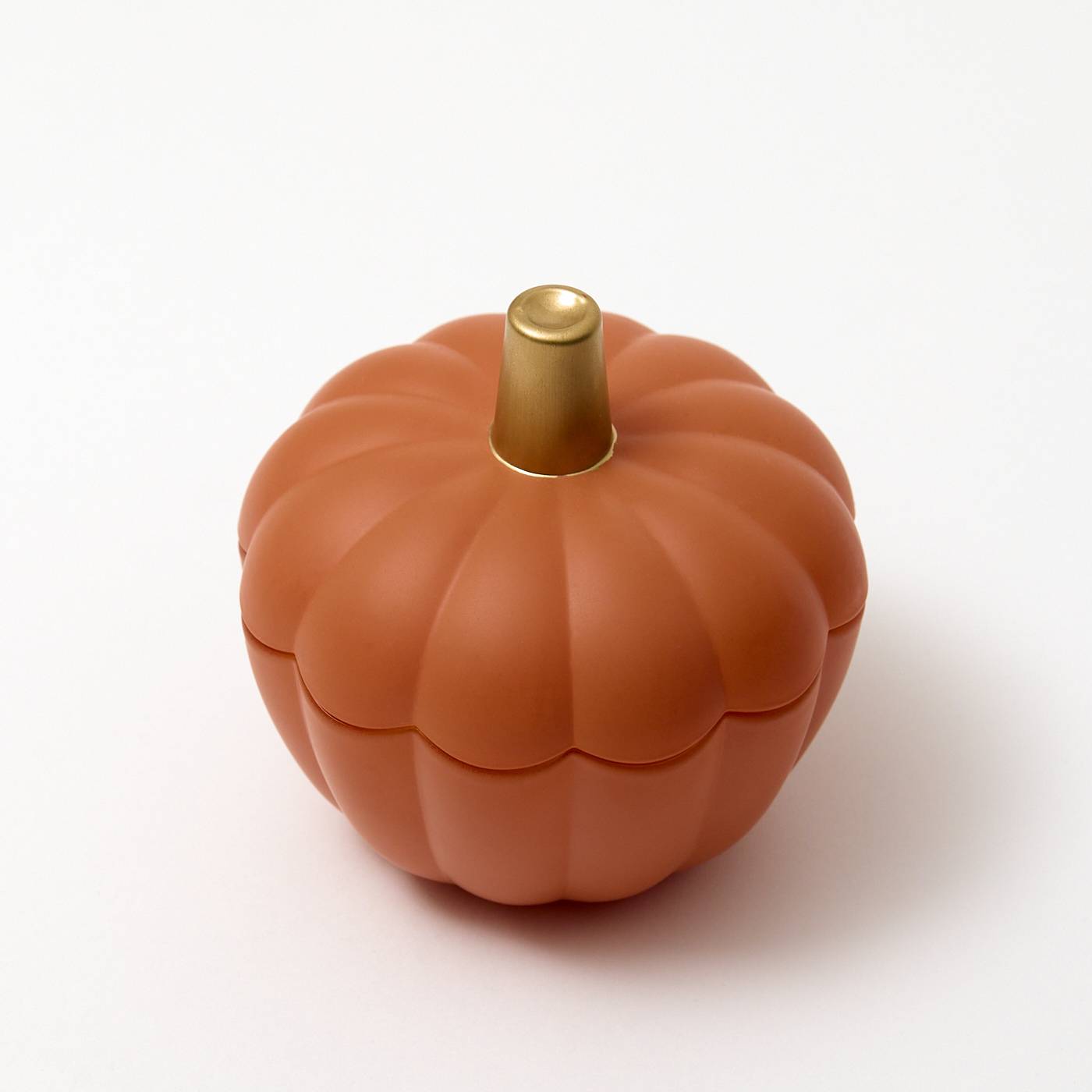 Glass Pumpkin Candle - Matte Orange - choice of fragrance
