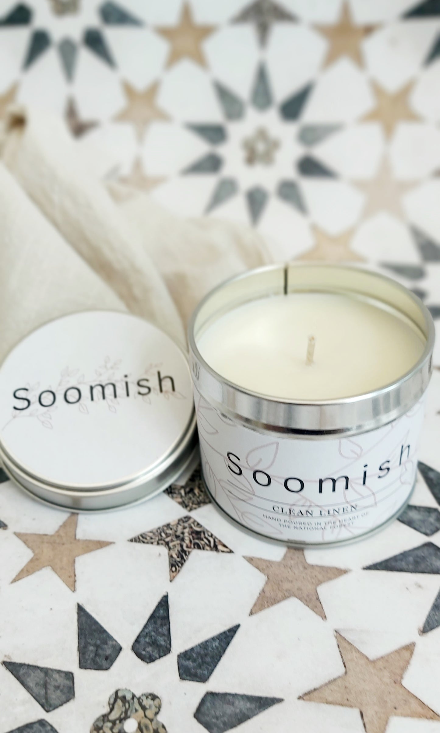 Clean Linen Tin Candle