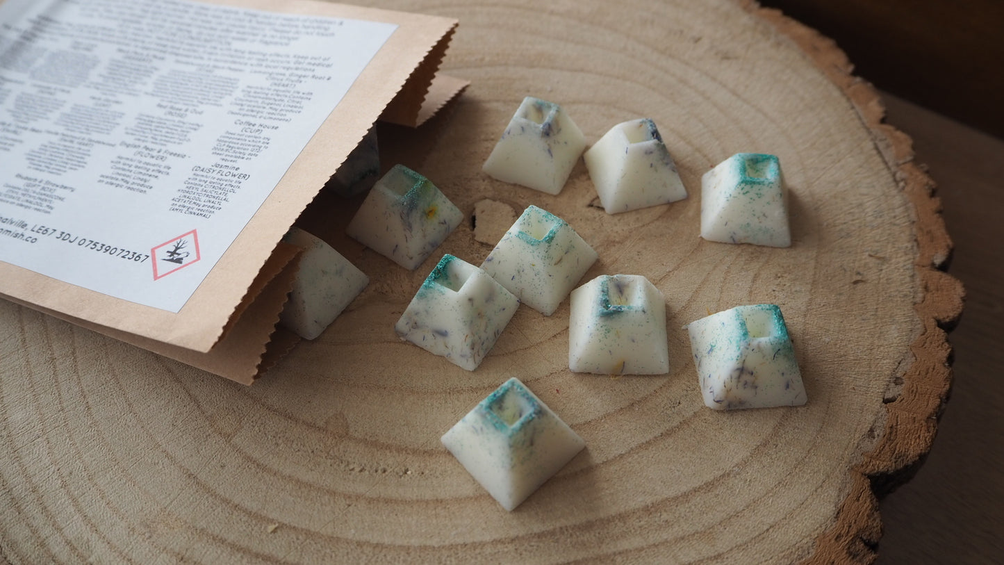 WAX MELT PICK & MIX - GENTLEMANS AFTERSHAVE - 10 Melts In Bag - SUPER SECONDS FESTIVAL 2025