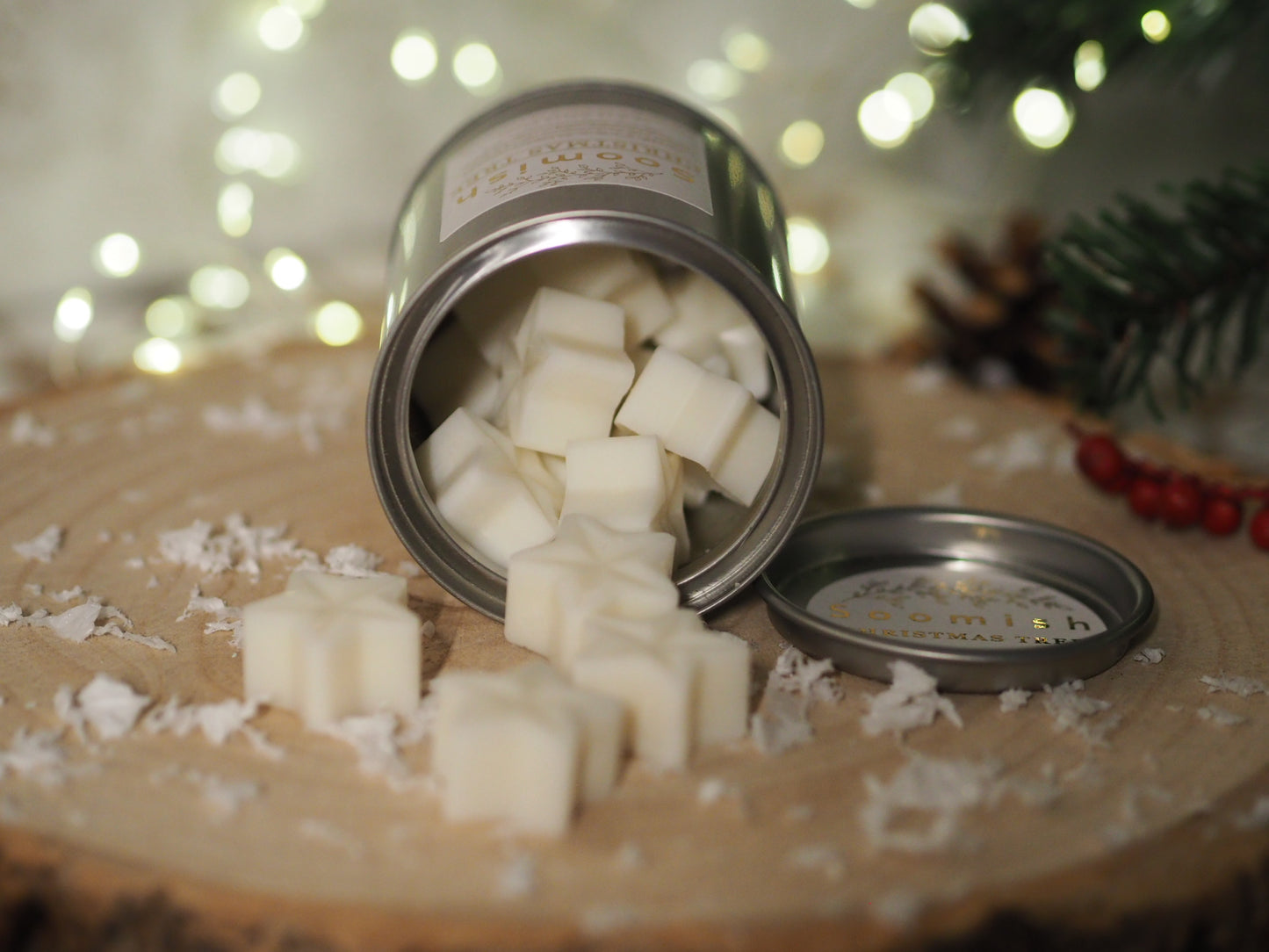 Christmas Tree Wax Melt Stars Tin