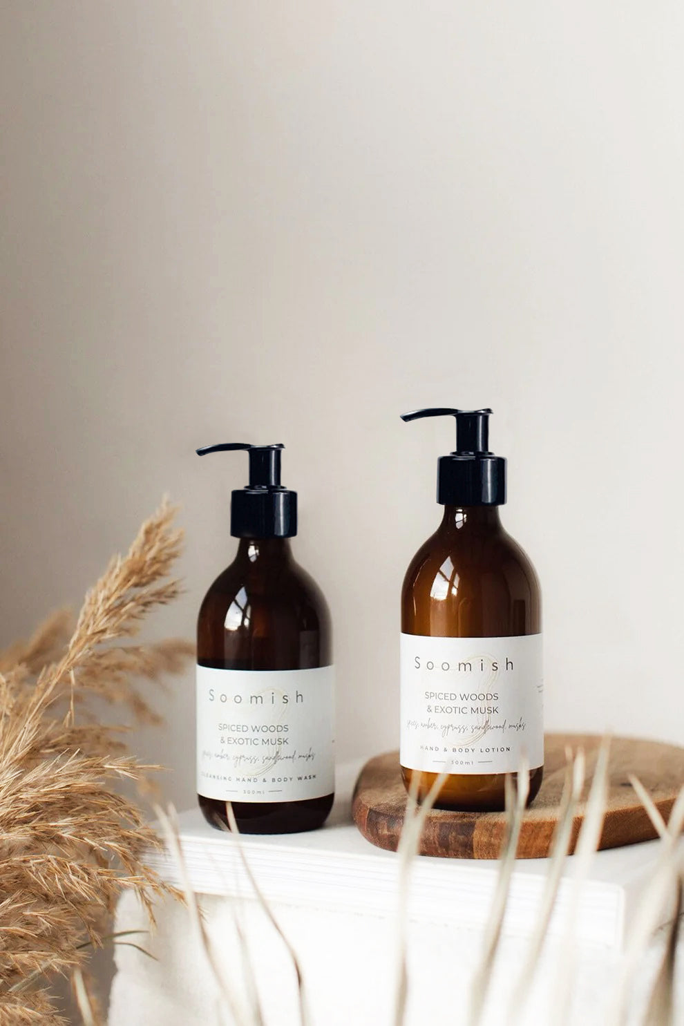 Spiced Woods & Exotic Musk Hand & Body Wash/Lotion 300ml