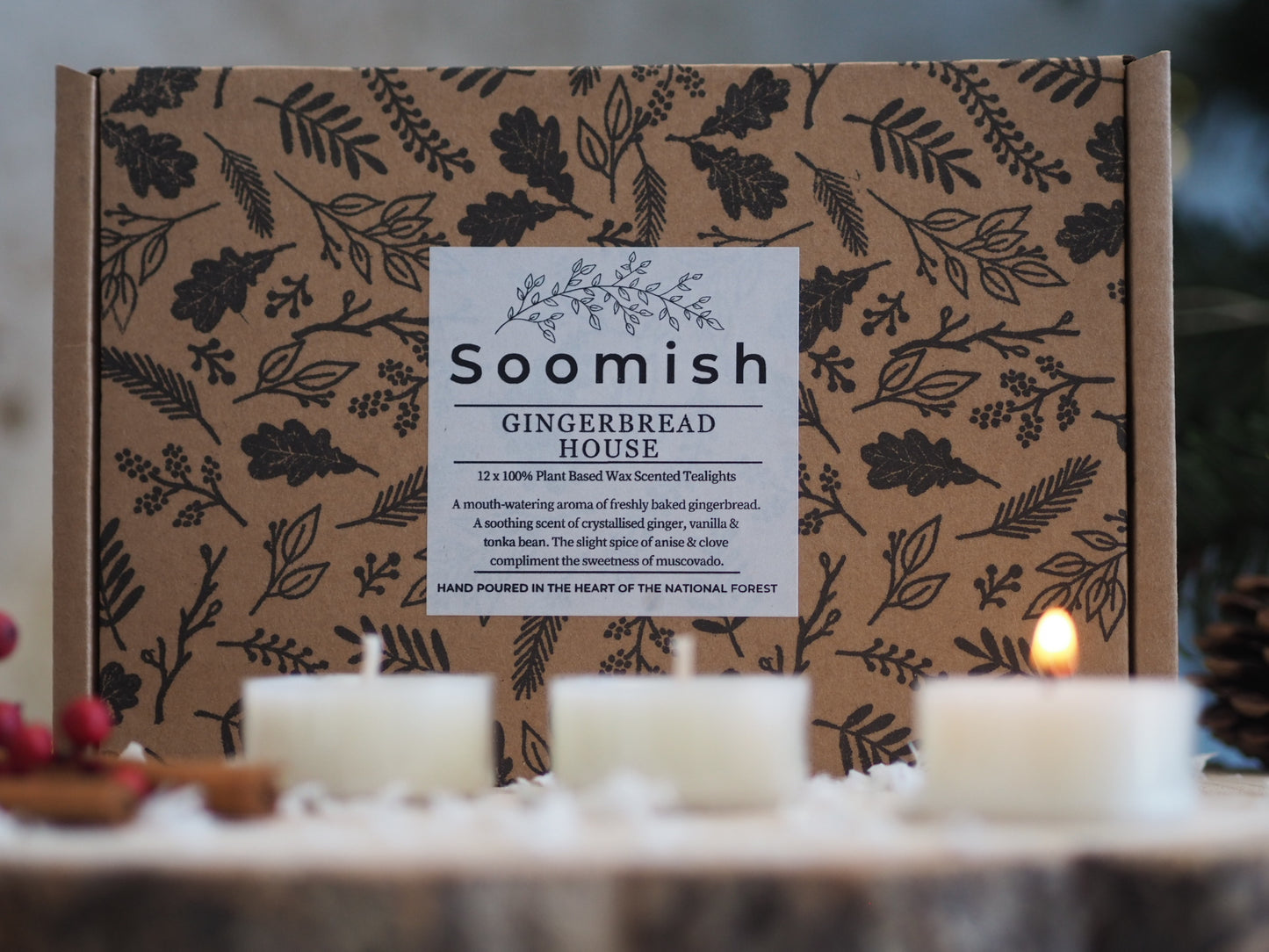 Gingerbread House Scented Tealights (Box of 12)
