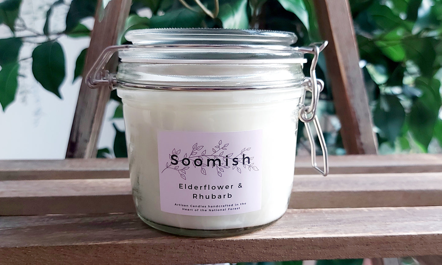 Elderflower & Rhubarb Kitchen Candle