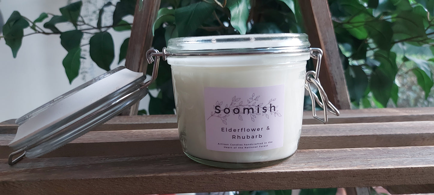 Elderflower & Rhubarb Kitchen Candle