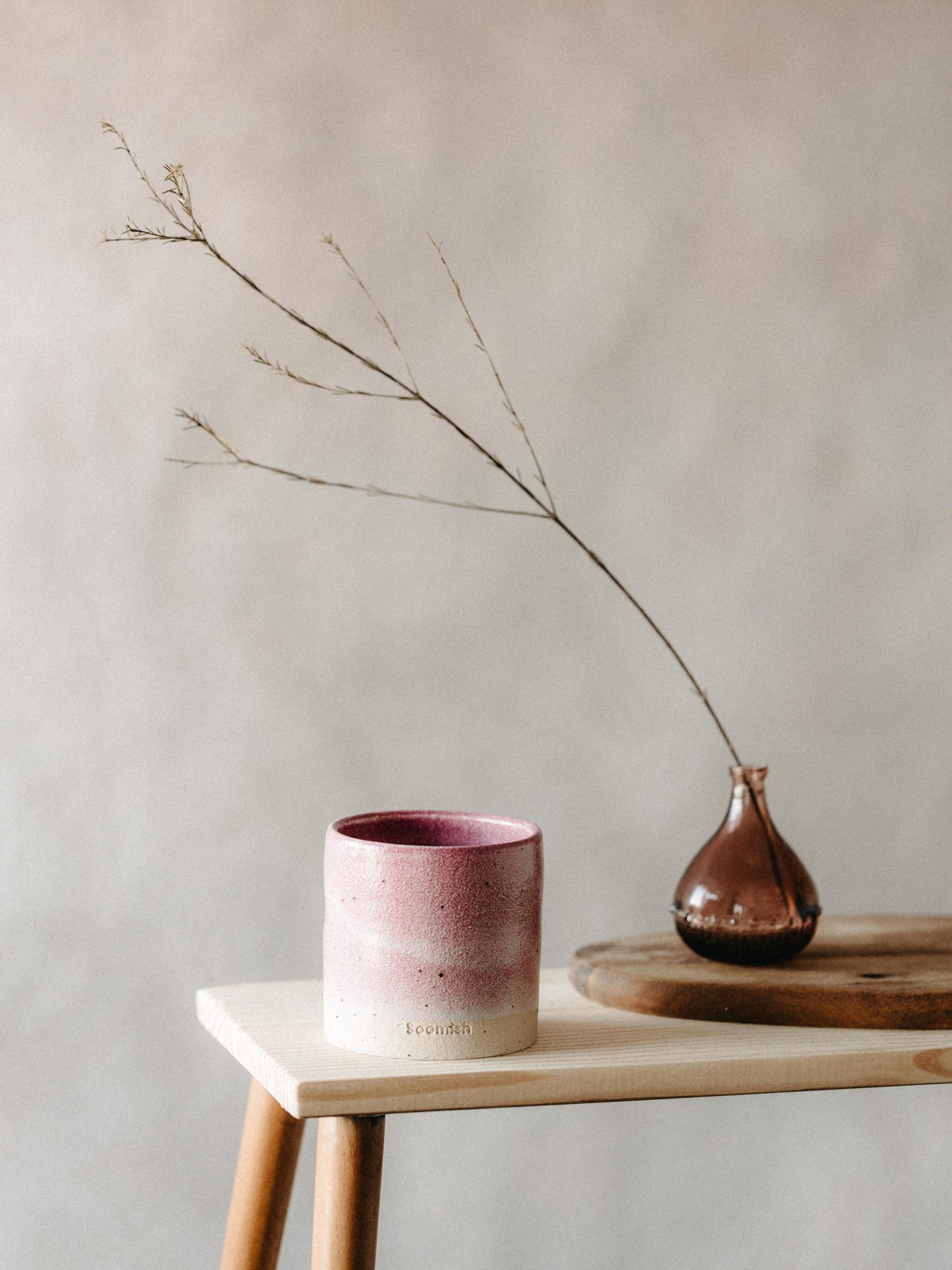 PINK BLUSH SPECKLE GLAZE POT - Super Seconds Festival 2025