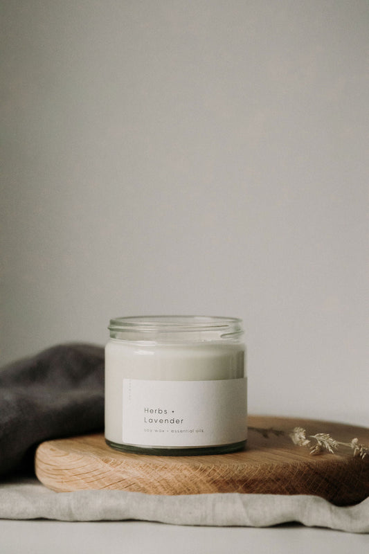 Herbs + Lavender Essential Oil Candle - SUPER SECONDS FESTIVAL 2025