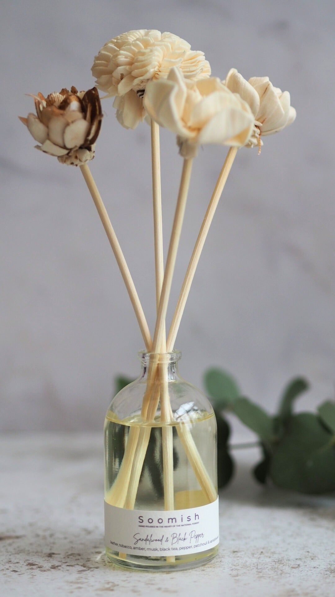Sandalwood & Black Pepper Flower Diffuser