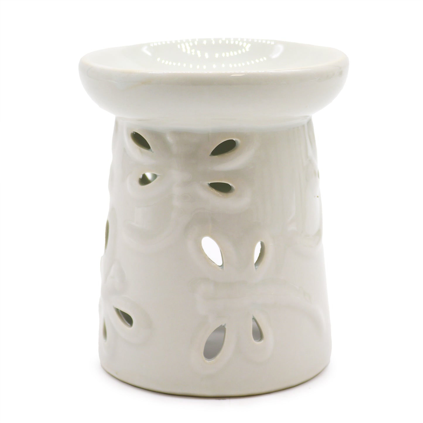 White Dragonfly Ceramic Burner