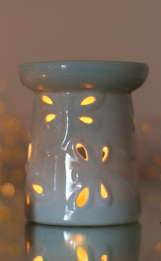 White Dragonfly Ceramic Burner