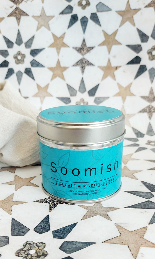 Sea Salt & Marine Flora Tin Candle
