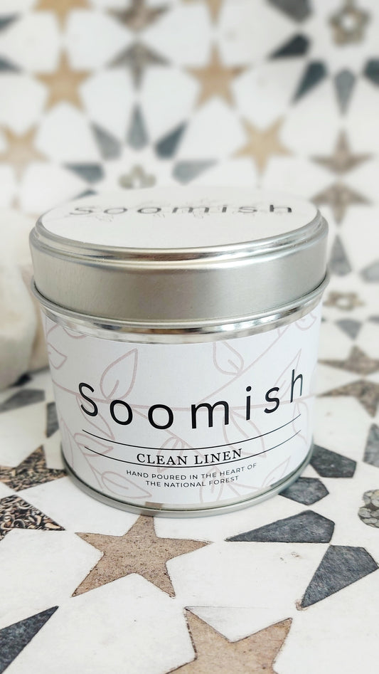 Clean Linen Tin Candle