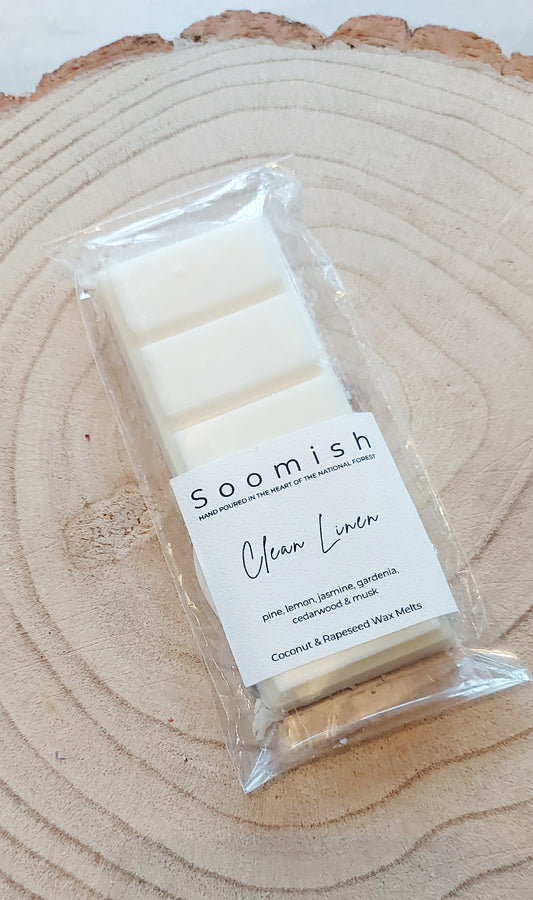 Wax Melt Snap Bar - Clean Linen - SUPER SECONDS FESTIVAL 2025