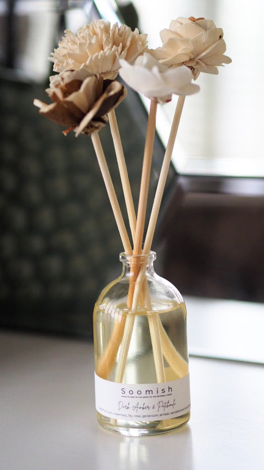 Dark Amber & Patchouli Flower Diffuser