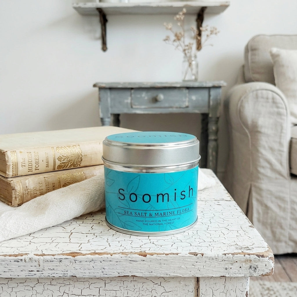 Sea Salt & Marine Flora Tin Candle