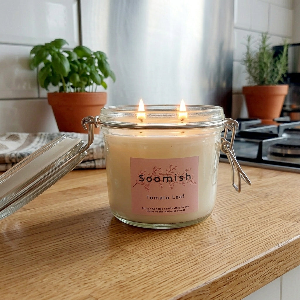 Tomato Leaf Kitchen Candle