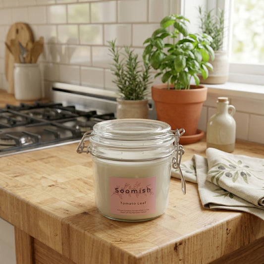 Tomato Leaf Kitchen Candle