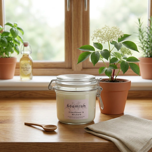 Elderflower & Rhubarb Kitchen Candle