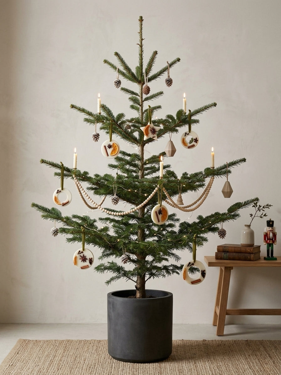 Spiced Orange Wax Christmas Tree Decorations