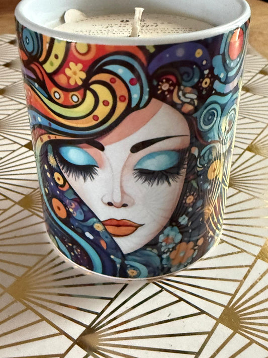 Art Candles - Abstract Face - Boho Girl