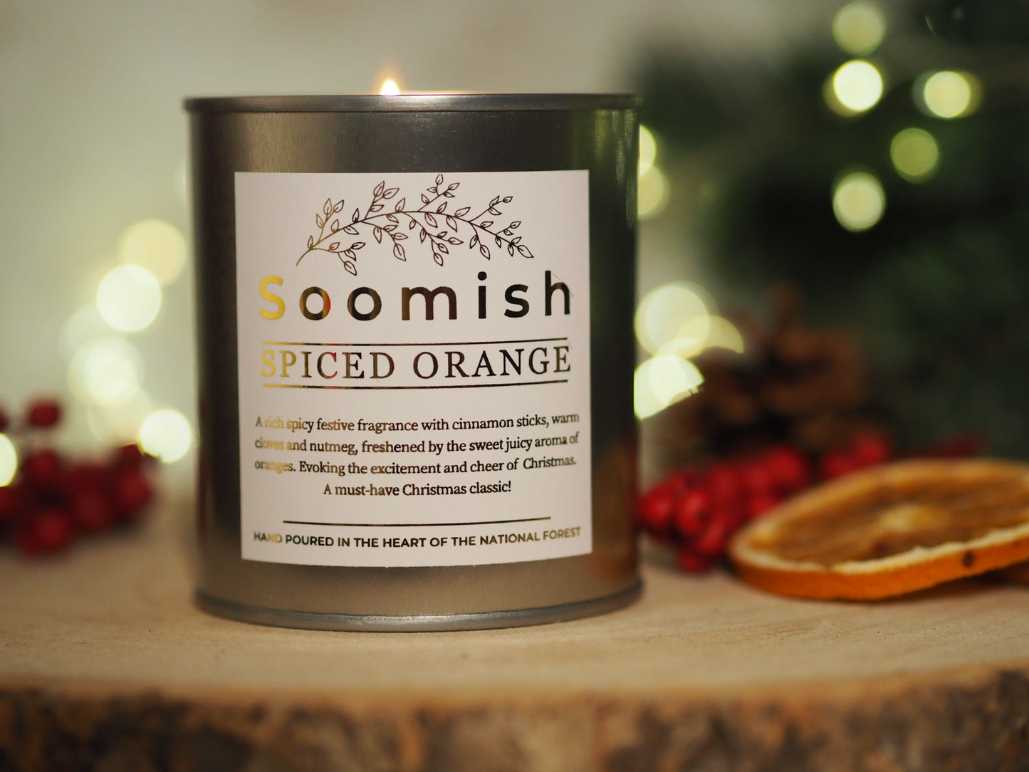 Spiced Orange Tin Candle