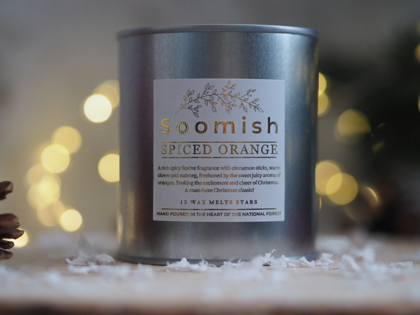 Spice Orange Wax Melt Stars Tin