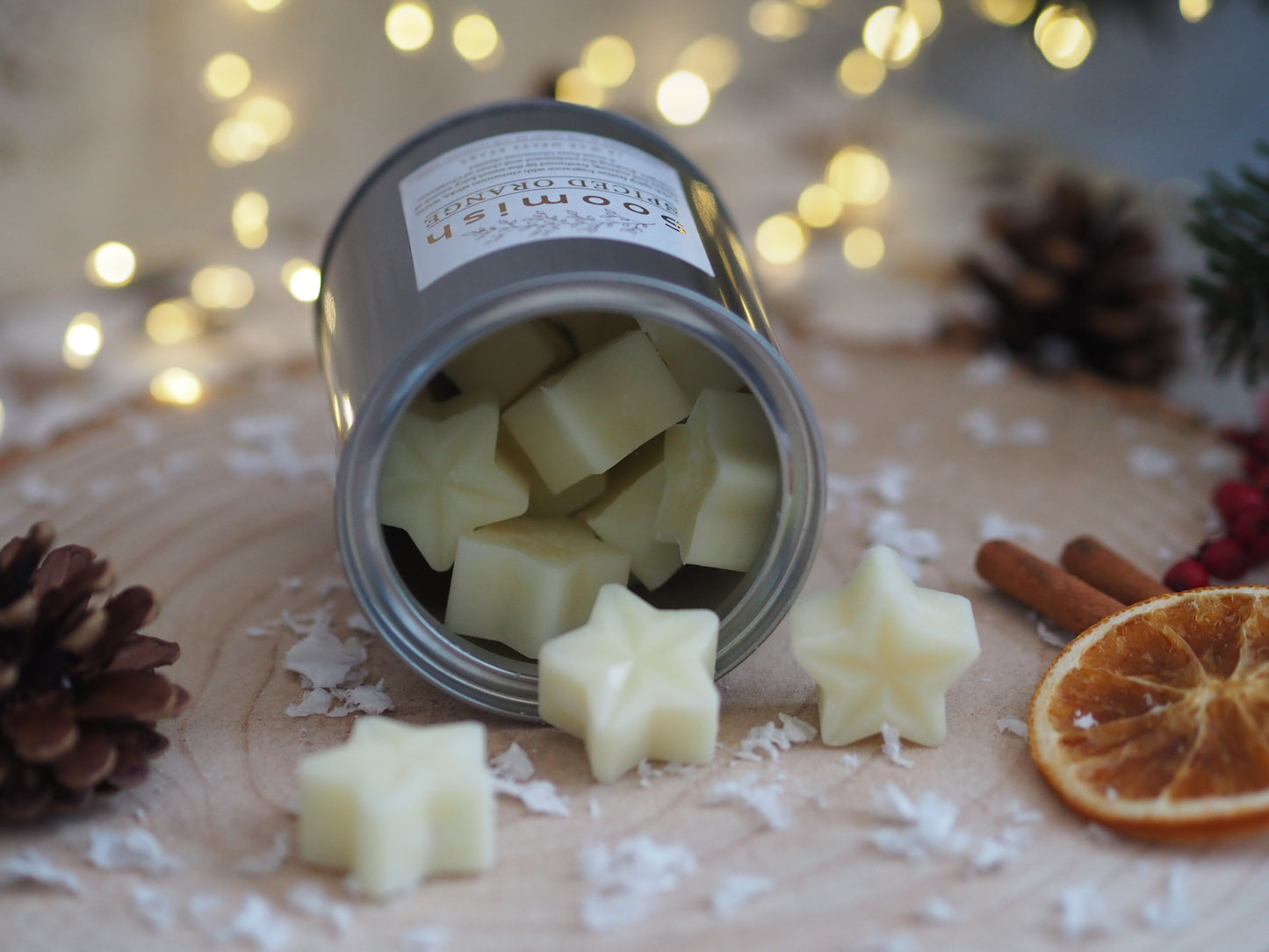 Spice Orange Wax Melt Stars Tin
