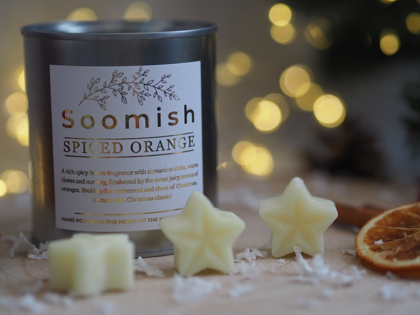 Spice Orange Wax Melt Stars Tin
