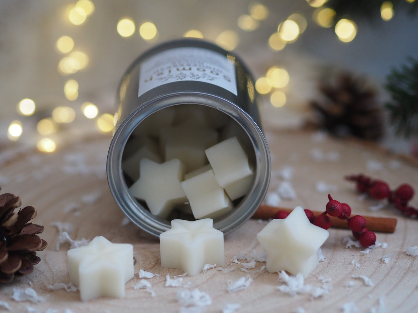 Gingerbread House Wax Melt Stars Tin