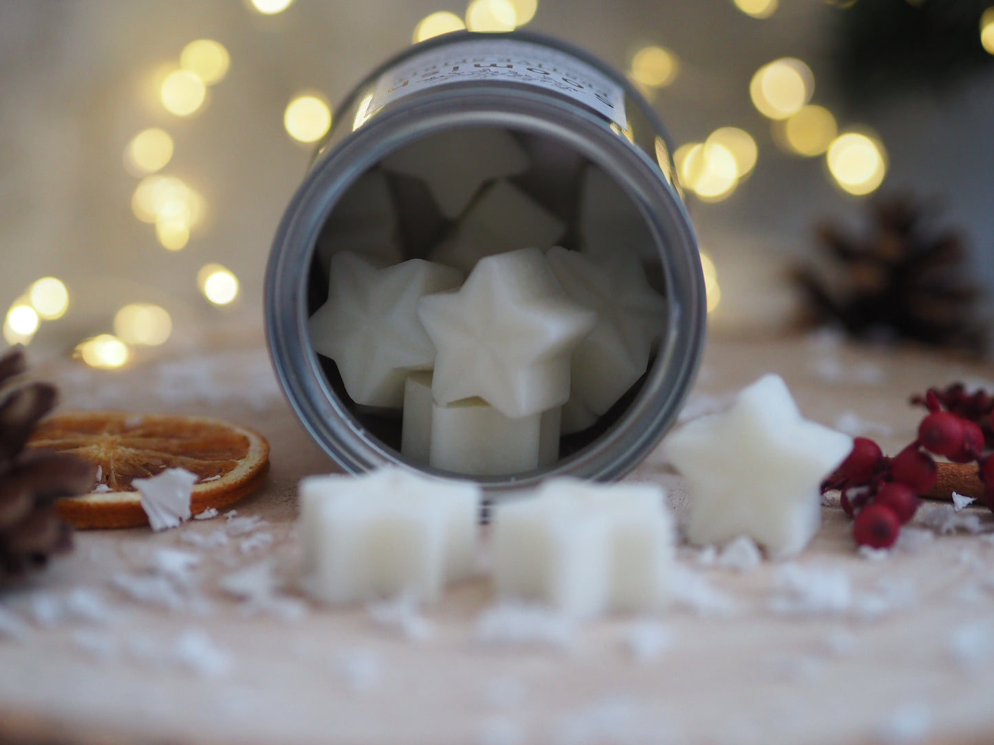 Festive Spice Wax Melt Stars Tin