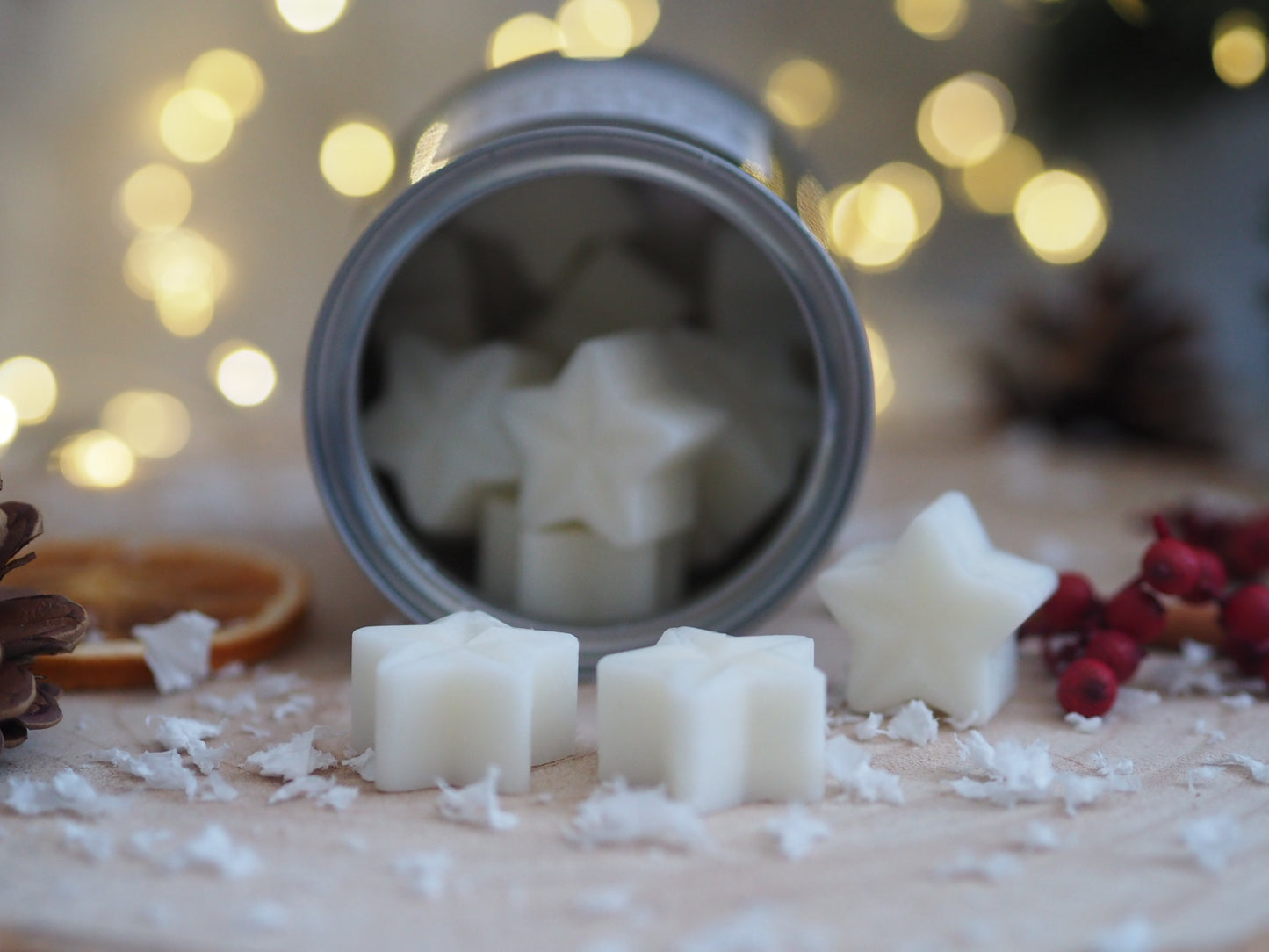 Festive Spice Wax Melt Stars Tin