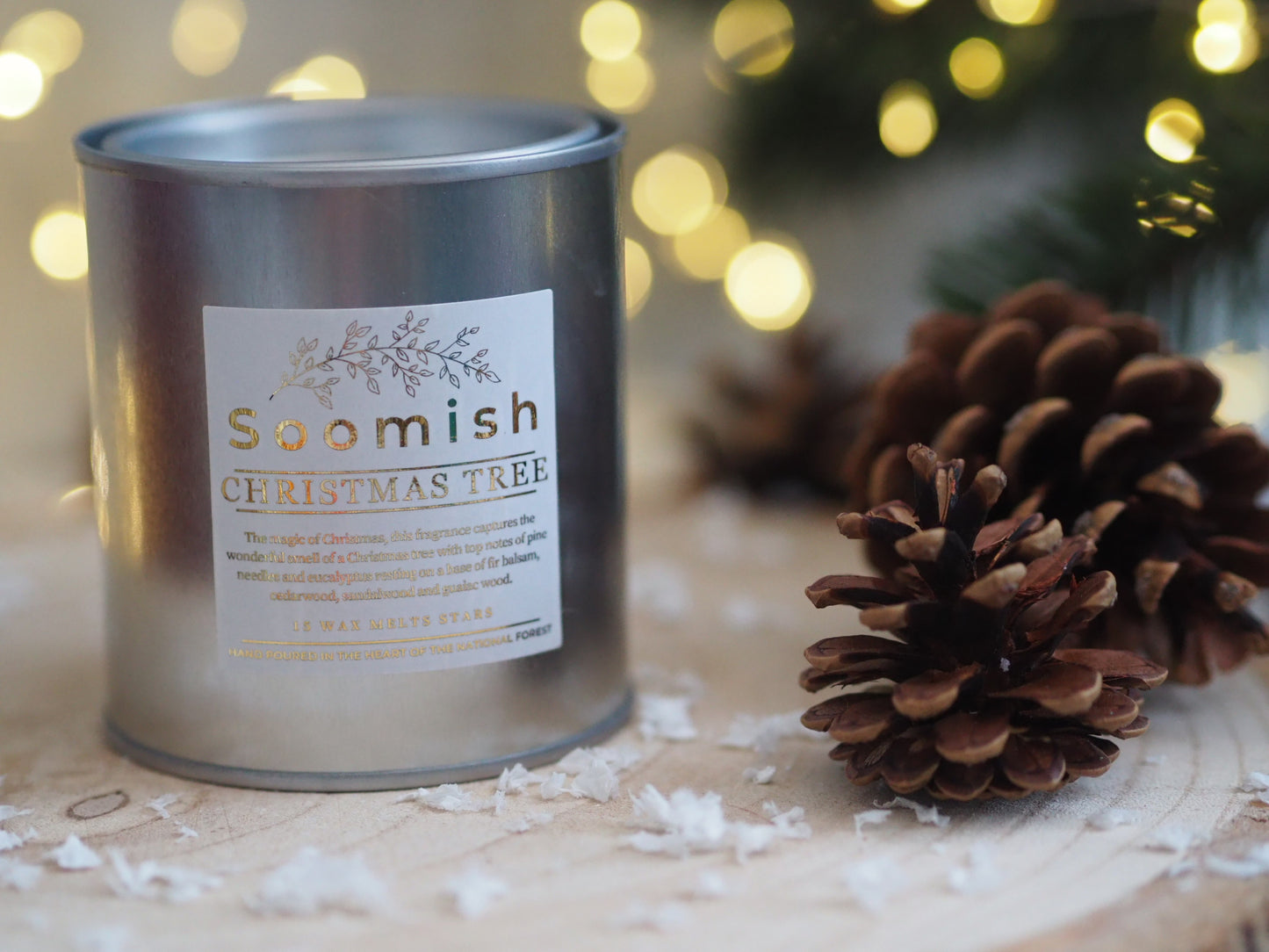 Christmas Tree Wax Melt Stars Tin