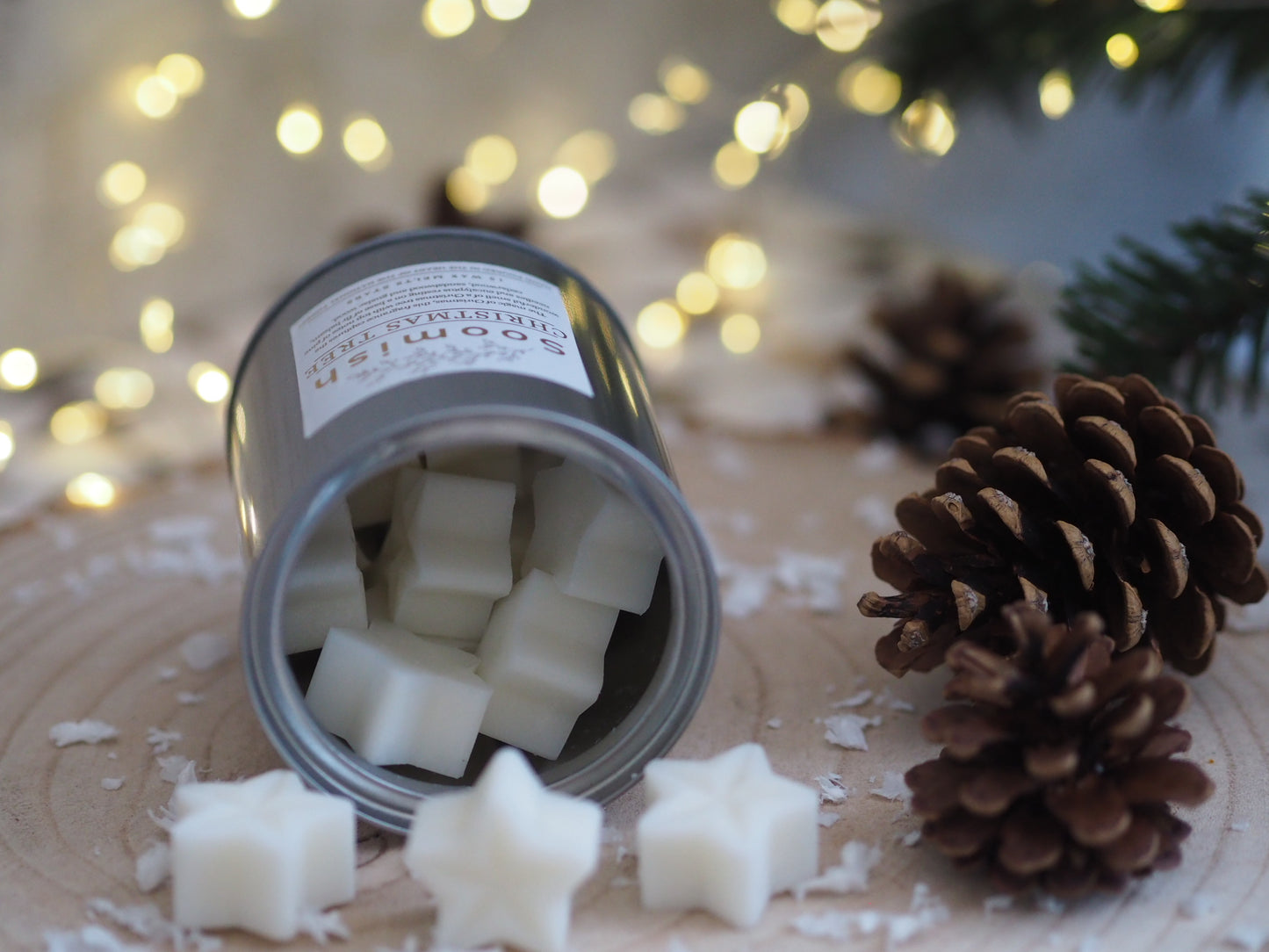 Christmas Tree Wax Melt Stars Tin