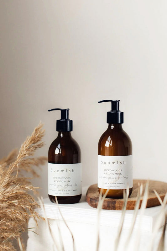 Spiced Woods & Exotic Musk Hand & Body Wash/Lotion 300ml