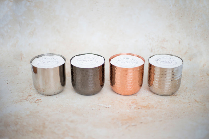 Silver Smooth Refillable Candle
