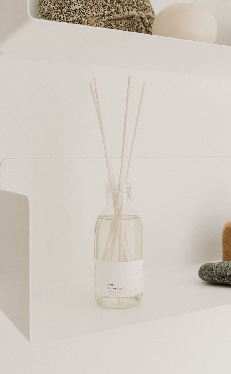 Lemon + Litsea Cubeba 100% Natural Essential Oil Reed Diffuser