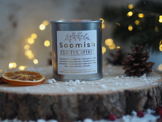 Festive Spirit Tin Candle