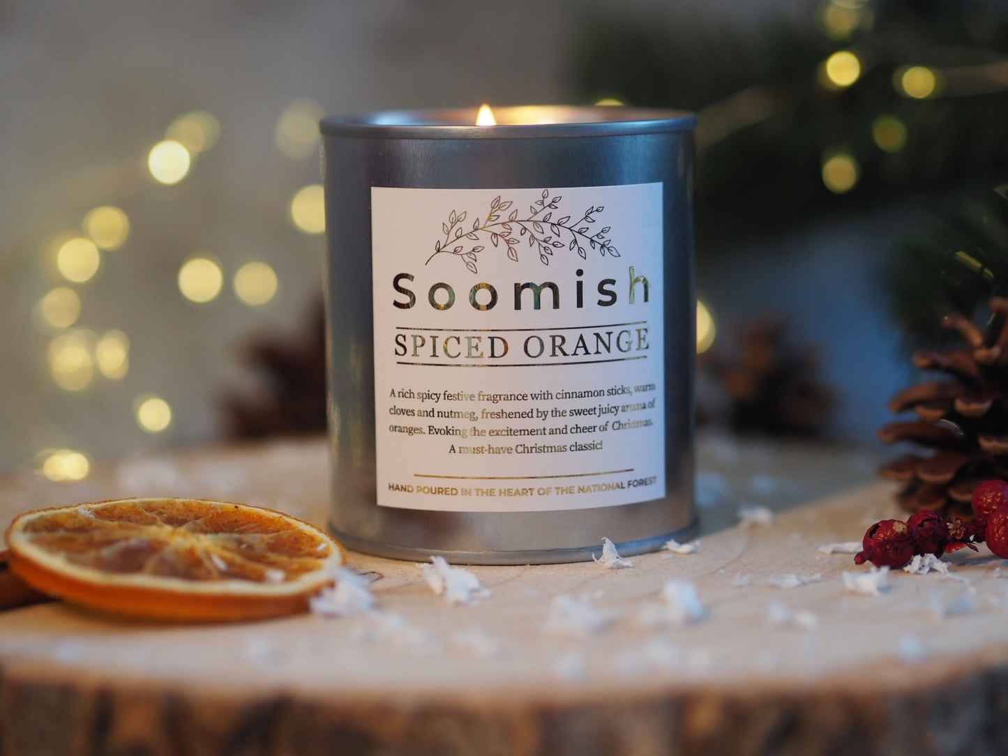 Spiced Orange Tin Candle