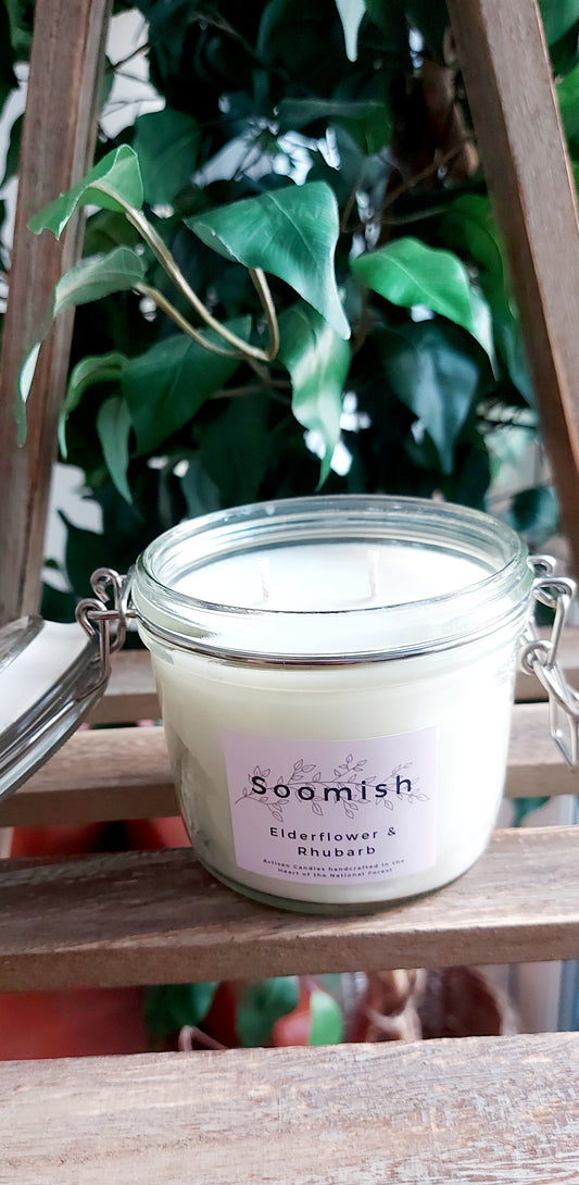 Elderflower & Rhubarb Kitchen Candle