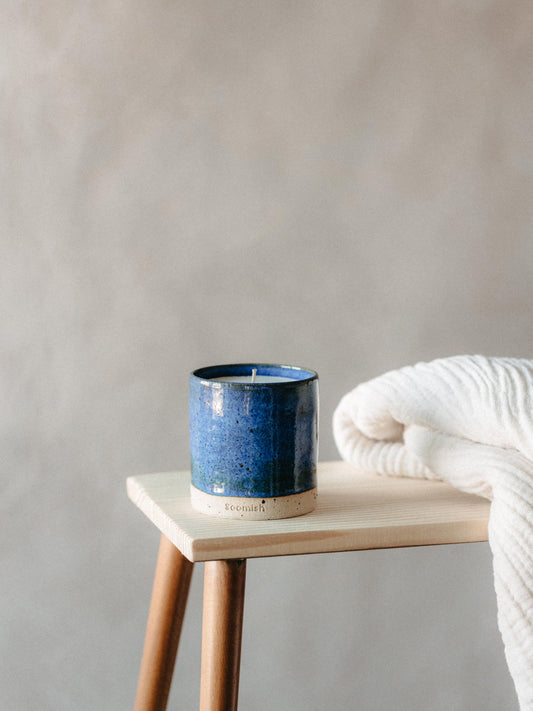 MARINE BLUE SPECKLE GLAZE POT - Super Seconds Festival 2025