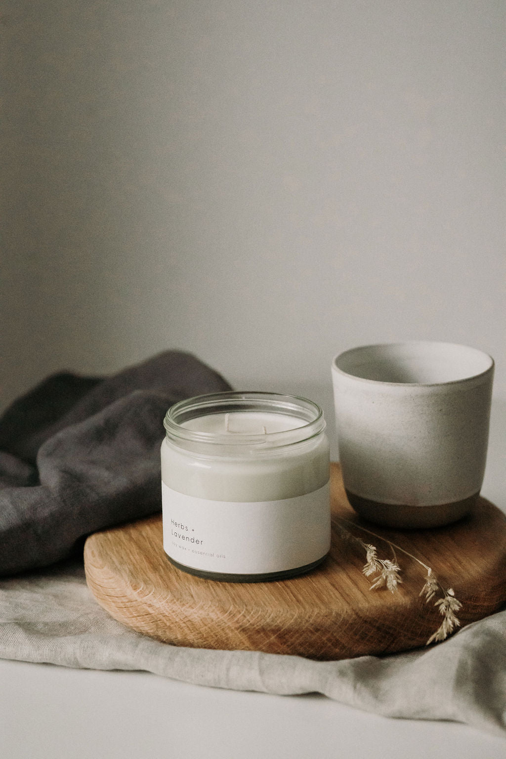 Herbs + Lavender Essential Oil Candle