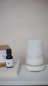 Diamond Ceramic Electric Aromatherapy Diffuser - Chalk White