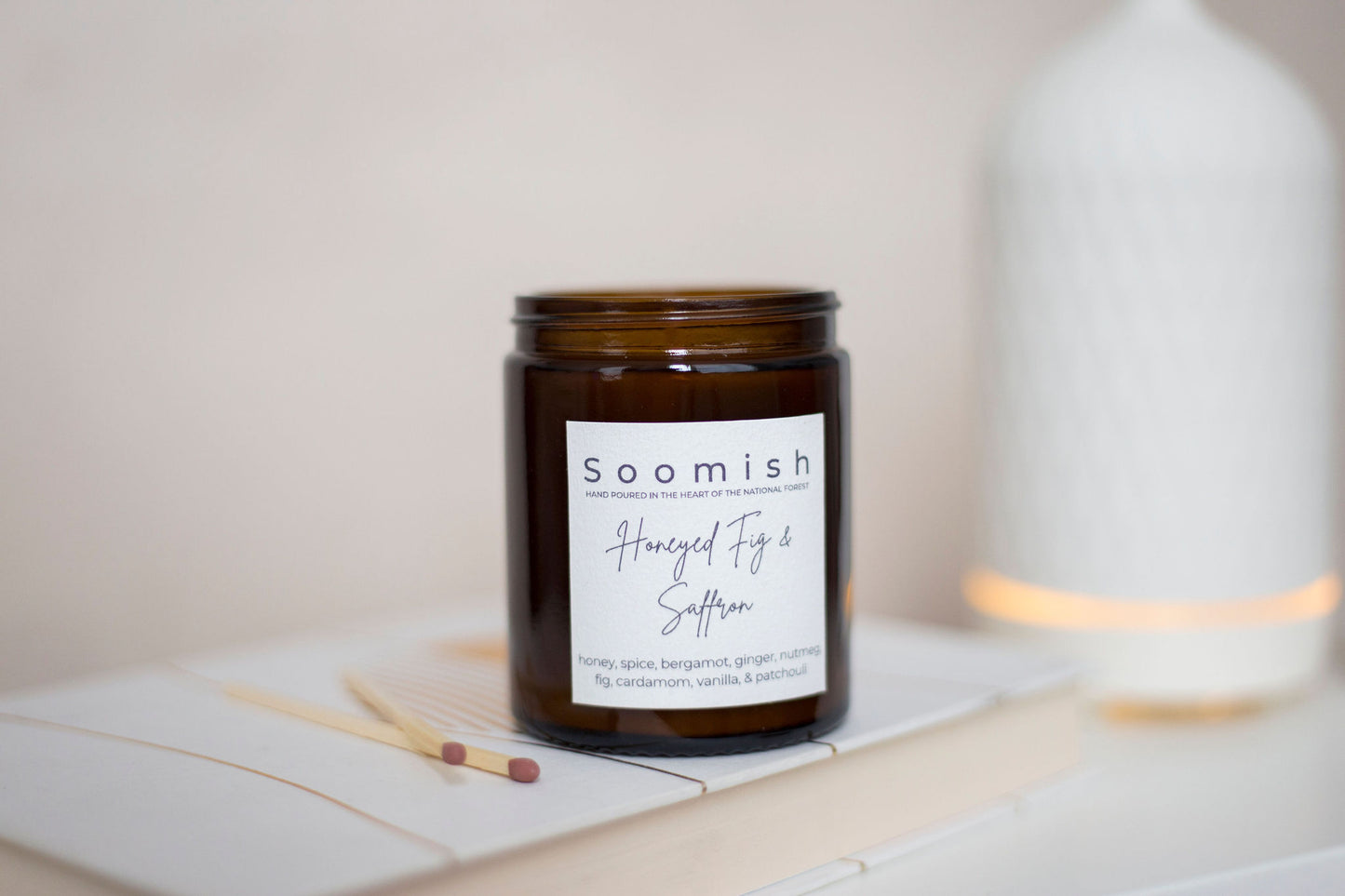 Honeyed Fig & Saffron 180ml Candle