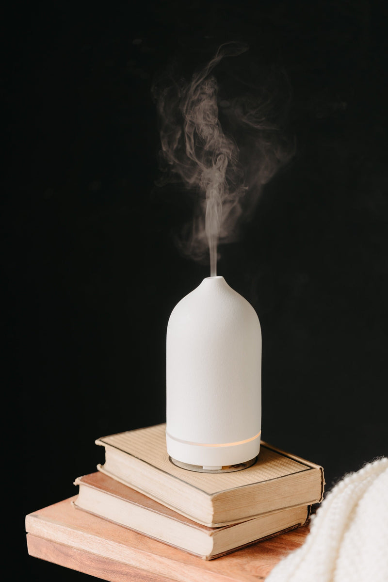 Chalk White Ceramic Electric Aromatherapy Diffuser